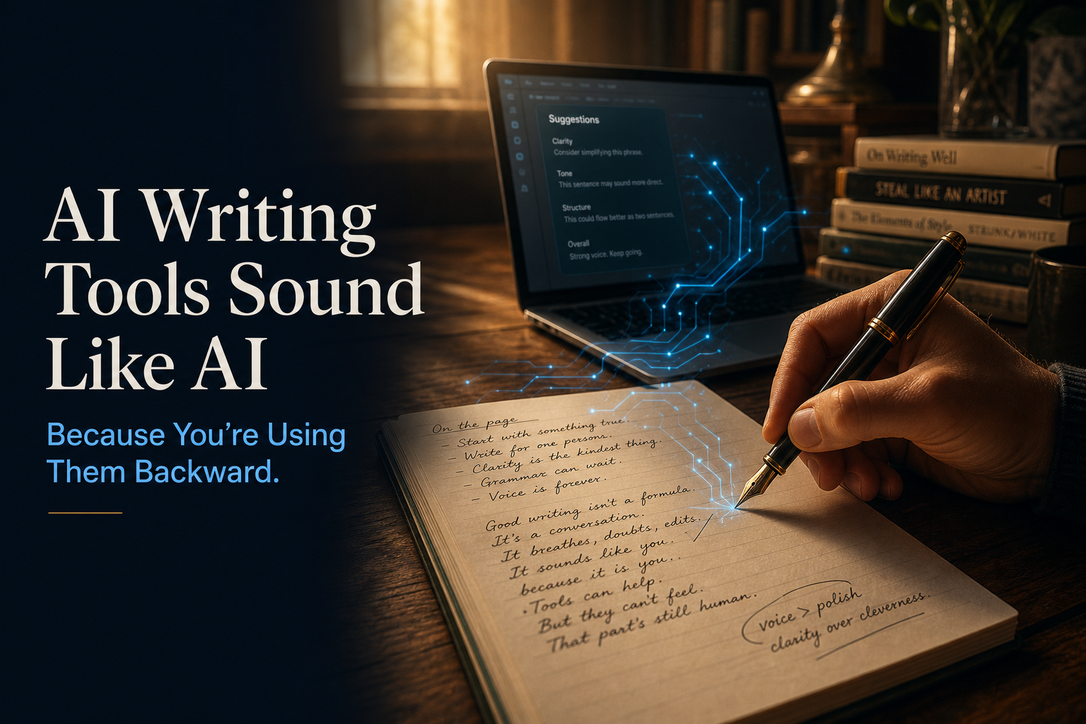 AI Writing Tools Sound Like AI Because You’re Using Them Backward