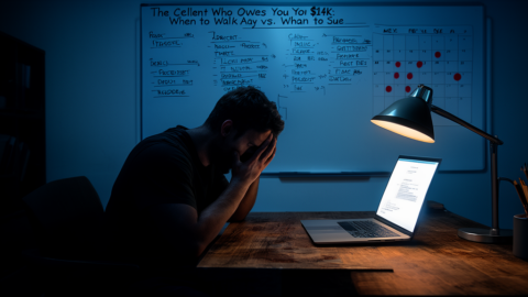 The Client Who Owes You $14k: When to Walk Away vs. When to Sue